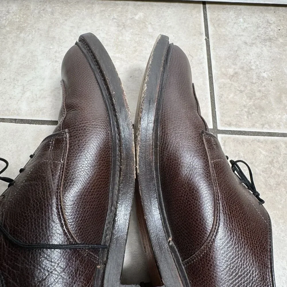 Allen Edmonds Men’s 10 E Walton Split Toe Grain Leather Lace Up Shoes Prep Dress